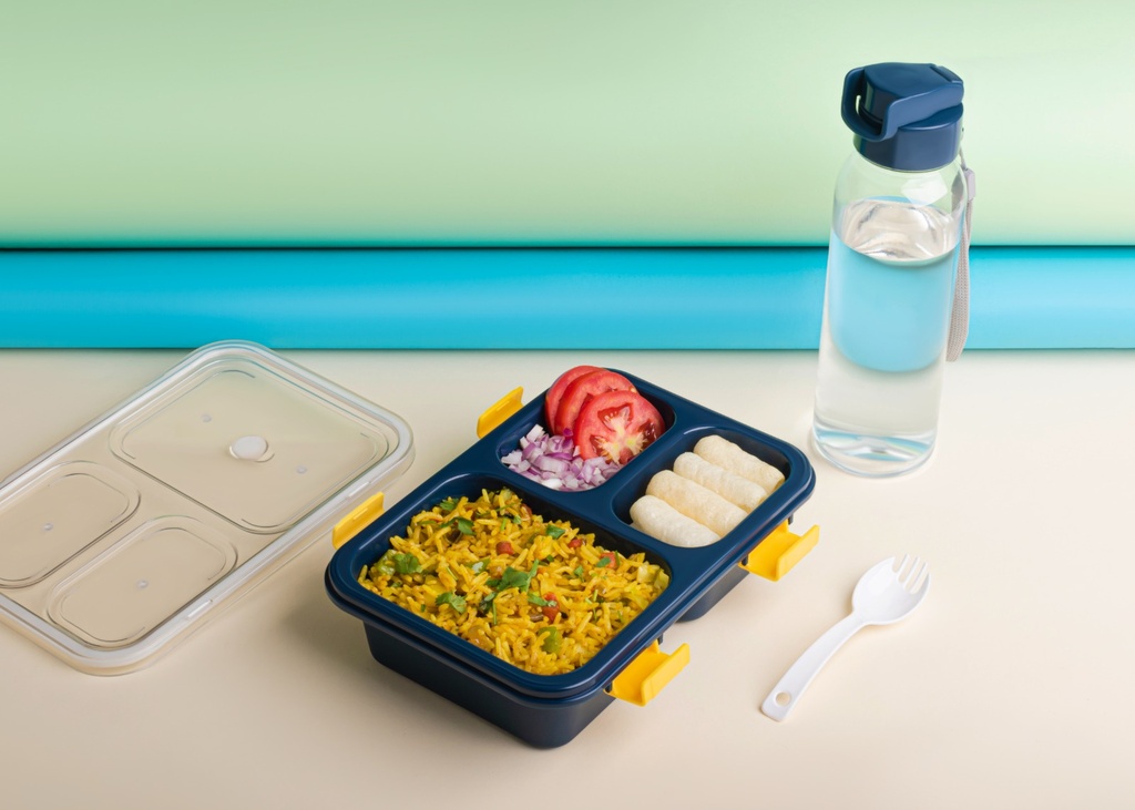 Tokyo Lunch Box 4 Look With Water Bottle Combo - Loose