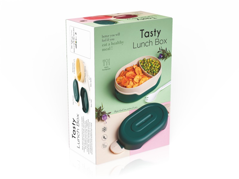 Tasty Lunch Box With Water Bottle Combo - Loose