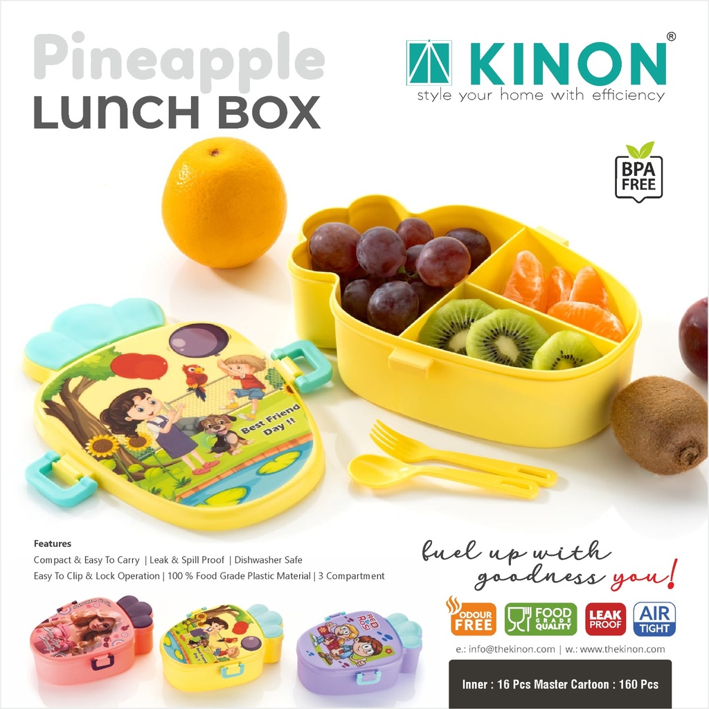 Pineapple Cartoon Lunch Box 