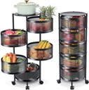 5 Layer Kitchen Trolley (Round - Model)