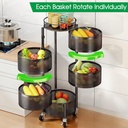 5 Layer Kitchen Trolley (Round - Model)