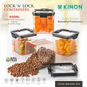 Air Tight Lock & Seal Container 400ML (Pack Of 4)
