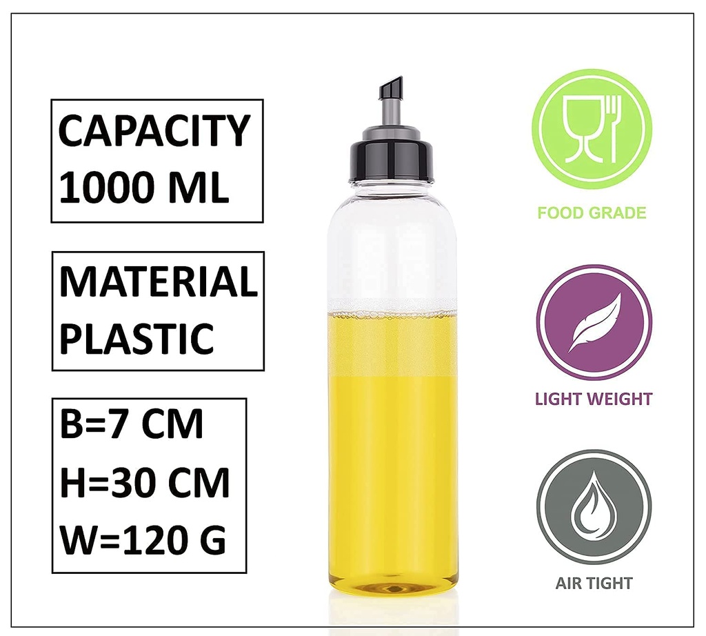 Oil Dispenser 1000ml (Pack of 2) - Cap