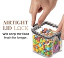 Air Tight Lock & Seal Container 700Ml (PACK OF 4)