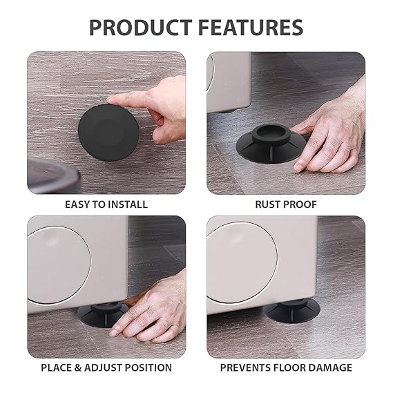 Black Anti Vibration Pads
