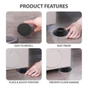 Black Anti Vibration Pads