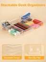 Clear Drawer Organizer 16set