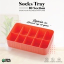 10 Compartment Socks Organizer (Pack of 2)