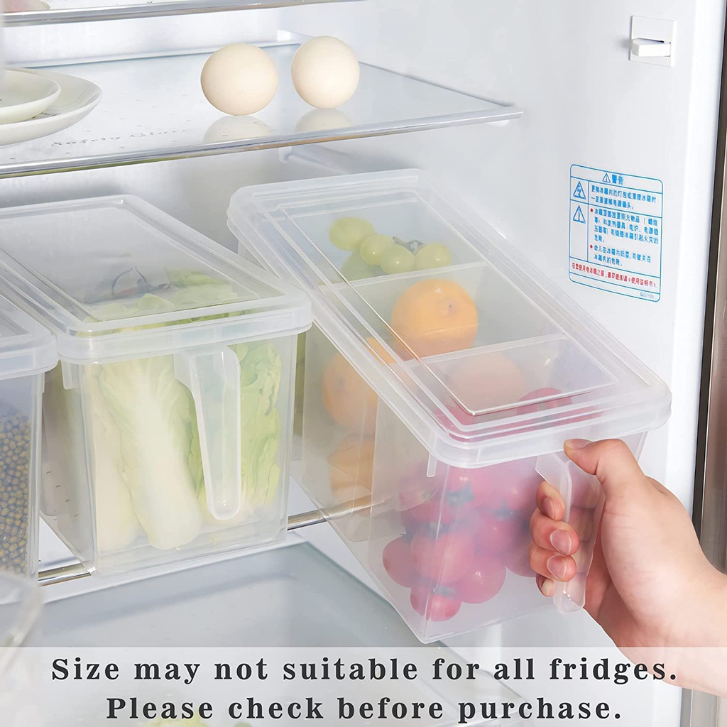 3 Comparment Multipurpose Storage Box For Fridge