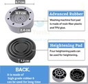 Grey Round Pads