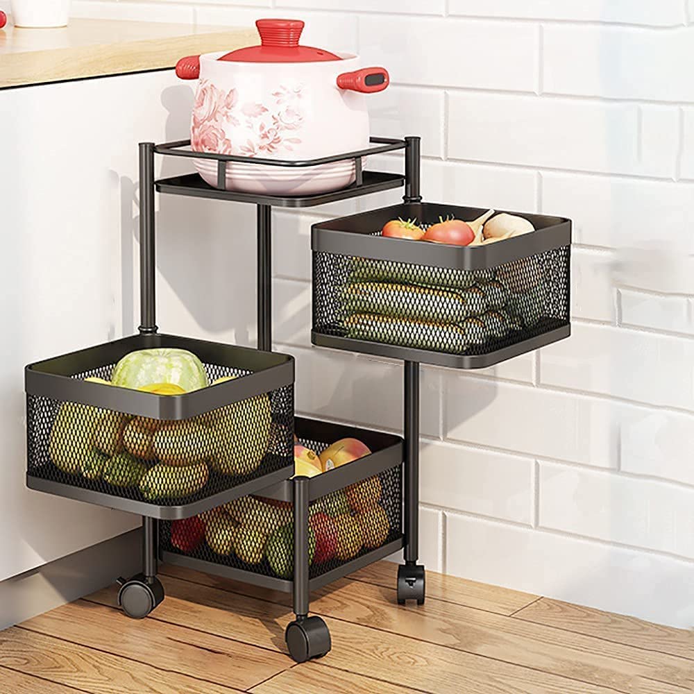 3 Layer Kitchen Trolley (Square - Model)