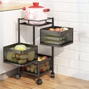 3 Layer Kitchen Trolley (Square - Model)