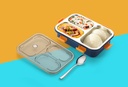 Imported 3 Comparment Steel Lunch Box 