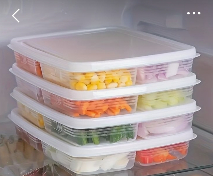 Multipurpose 5 Comp. Fridge Storage Container 
