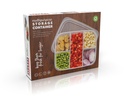 Multipurpose 5 Comp. Fridge Storage Container 