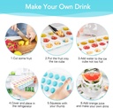 Pop it Round Ice Tray With Lid (Pack of 2)