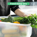 Rectangle Fridge Container (1800ml) - (Pack of 3)