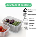 Rectangle Fridge Container (1800ml) - (Pack of 3)
