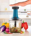 Square Push chopper 700ml - deluxe