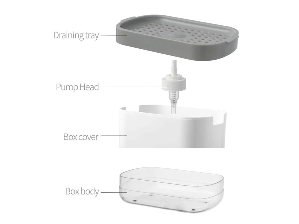 White Smart Soap Dispenser 