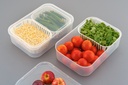 Bloombite 2 Grid Plastic Fridge Container 