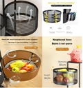 4 Layer Kitchen Trolley (Round - Model)