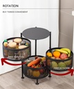 3 Layer Kitchen Trolley (Round - Model)