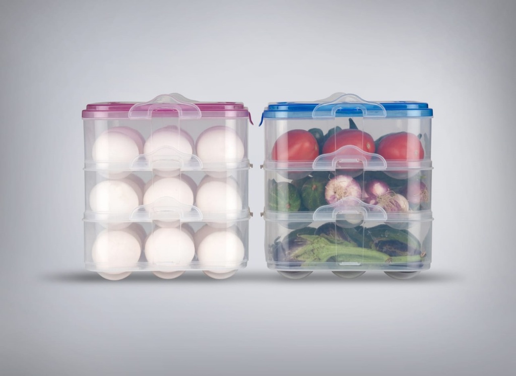 3 Layer Egg Tray Box 