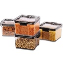 Air Tight Lock & Seal Container 400ML (Pack Of 4)