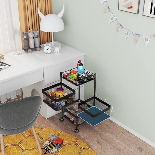 [KN-120] 3 Layer Kitchen Trolley (Square - Model)