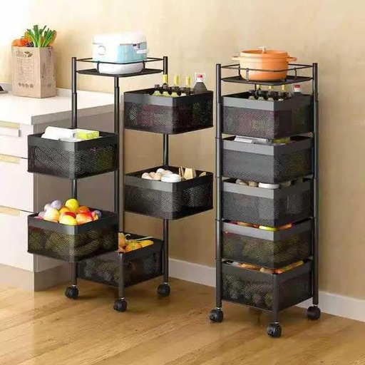 [KN-120] 5 Layer Kitchen Trolley (Square - Model)