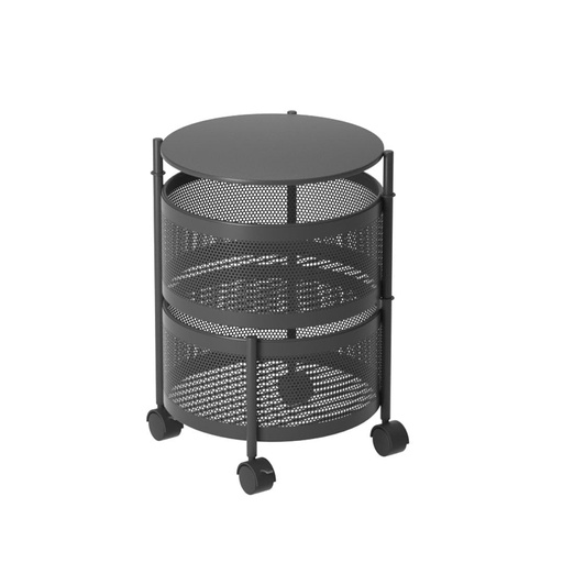 [KN-120] 2 Layer Kitchen Trolley (Round - Model)