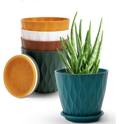 [KN-132] Wave Flower Pot (Pack of 5)