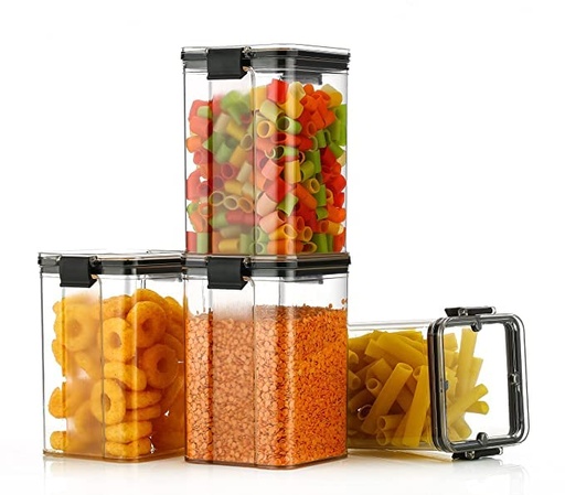 [KN-87] Air Tight Lock & Seal Container 1100Ml (Pack of 4)