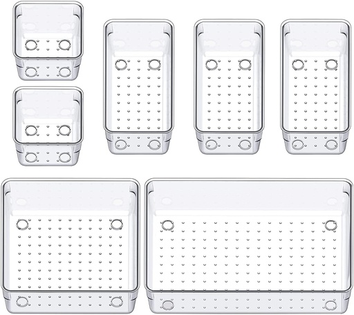 [KN-127] Clear Drawer Organizer 7set
