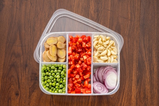 [KN_78] Multipurpose 5 Comp. Fridge Storage Container 
