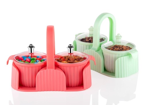 [KN-85] Marvella Dry Fruit Box 2pcs - Round 