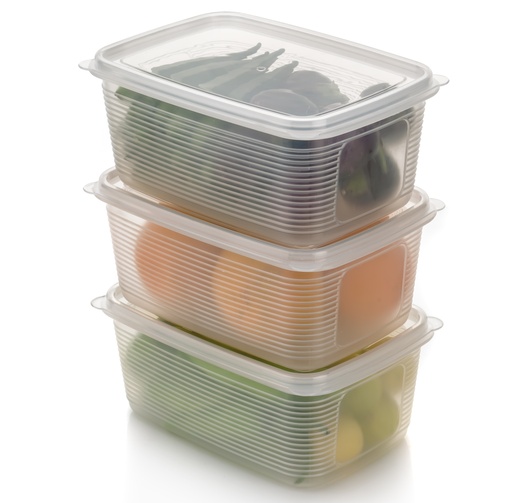 [KN-78] Rectangle Fridge Container (1800ml) - (Pack of 3)