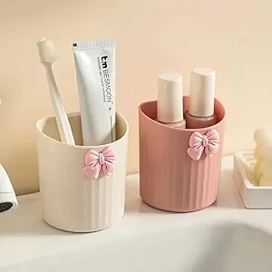 [KN-71] Bow Tie Toothbrush Holder - Pack of 2