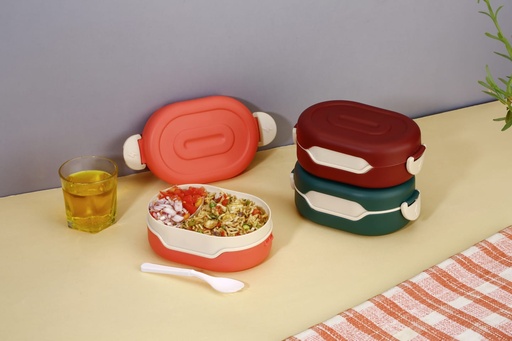 [Kn-69] Tasty Lunch Box With Water Bottle Combo - Loose